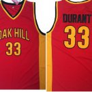 Men's Oak Hill Academy High School #33 Kevin Durant Red Soul Swingman Basketball Jersey