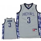 Men's Georgetown Hoyas 3# Allen Iverson Gray Jersey Throwback
