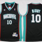 Men's Memphis Grizzlies #10 Mike Bibby Black Hardwood Classics Soul Swingman Throwback Jersey