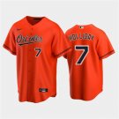 Mens Youth Baltimore Orioles #7 Jackson Holliday Orange Alternate Limited Jersey