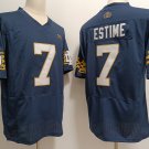 Men's Notre Dame Fighting Irish #7 Audric Estime College Jersey Football Navy