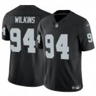 Men's Las Vegas Raiders #94 Christian Wilkins Black 2024 F.U.S.E Vapor Football Jersey