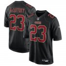 Mens San Francisco 49ers #23 Christian McCaffrey Black 2024 Fashion Game Jersey