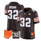 Men's Cleveland Browns #32 Jim Brown 2023 F.U.S.E. Limited Football Jersey