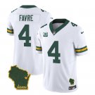 Men's Green Bay Packers #4 Brett Favre White 2023 F.U.S.E. Home Patch Jersey