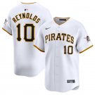 Any Size Pittsburgh Pirates #10 Bryan Reynolds 2024 Home Cool Baseball Jersey White