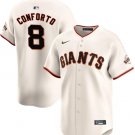 Men's San Francisco Giants #8 Michael Conforto Cream Cool Base Stitched Baseball Jersey