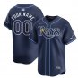 Any Size Tampa Bay Rays Custom Name 2024 Away Cool Baseball Jersey Navy