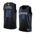 Men's Dallas Mavericks #11 Kyrie Irving Black 2024 Finals City Edition Basketball Jersey