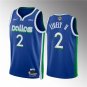 Men's Dallas Mavericks #2 Dereck Lively II Blue 2024 Finals City Edition Basketball Jersey