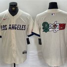 Men's Los Angeles Dodgers Blank Cream 2024 City Connect Jersey