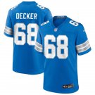 Mens Detroit Lions #68 Taylor Decker 2024 Blue Vapor F.U.S.E. Limited Jersey