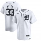 Any Size Detroit Tigers #33 Colt Keith White Cool Base Stitched Baseball Jersey