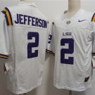 Men's LSU Tigers #2 Justin Jefferson F.U.S.E. White Stitched Jersey