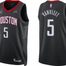 Men's & Youth Houston Rockets #5 Fred VanVleet Black Statement Edition Stitched Jersey