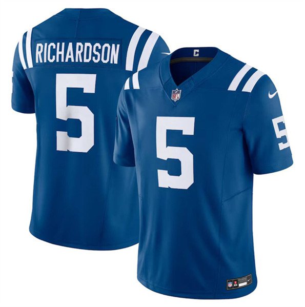 Any Size Indianapolis Colts #5 Anthony Richardson Blue 2023 F.U.S.E. Vapor Jersey