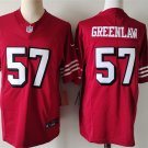 Any Size 49ers #57 Dre Greenlaw Red 2024 F.U.S.E. Vapor Corlor Rush Limited Jersey