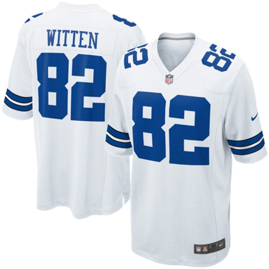 DAL #82 Jason Witten White Game Stitched Jersey