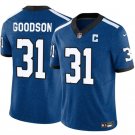 Men's Indianapolis Colts #31 Tyler Goodson Blue 2024 F.U.S.E. Throwback Vapor Jersey