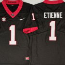 Men's Georgia Bulldogs #1 Trevor Etienne Black Stitched Jersey
