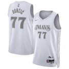 Men's Mavericks #77 Luka Doncic White 2025 City Edition Swingman Stitched Jersey
