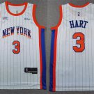Men's New Yok Knicks #3 Josh Hart White 2025 City Edition Swingman Stitched Jersey