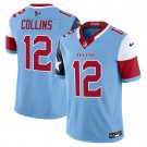 Men's Houston Texans #12 Nico Collins Blue 2024 F.U.S.E V5 Stitched Limited Jersey