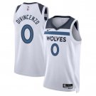 Men's Youth Timberwolves #0 Donte DiVincenzo White Stitched Basketball Jersey