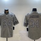 Men's Bo Jackson #34 Las Vegas Raiders Retro Limited Jersey Grey