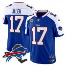 Men's Bills Josh Allen Royal/White 2024 F.U.S.E. With 4-star C Ptach New York Ptach Jersey