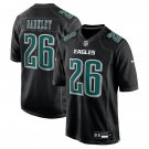 Men's Philadelphia Eagles #26 Saquon Barkley Black Fashion Game Football Jersey