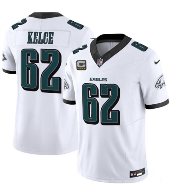 PHI 62 Jason Kelce White Vapor F.U.S.E. Limited Jersey
