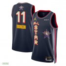 Men's 2025 All-Star #11 Jalen Brunson Navy Stitched Basketball Jersey