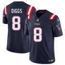 New England Patriots #8 Stefon Diggs Navy 2025 F.U.S.E. Vapor Limited Football Stitched Jersey