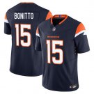 Denver Broncos #15 Nik Bonitto Navy F.U.S.E. Vapor Limited Football Stitched Jersey