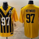 Men's Pittsburgh Steelers #97 Cameron Heyward Gold 1933 Throwback Alternate Football Jersey