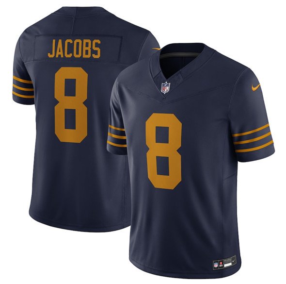 Green Bay Packers #8 Josh Jacobs Navy The 1923 Classic Vapor F.U.S.E. Limited Jersey