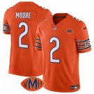 Men's Chicago Bears #2 D.J. Moore Orange 2025 F.U.S.E. With VMH Patch Vapor Jersey