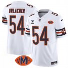 Men's Chicago Bears #54 Brian Urlacher White 2025 F.U.S.E. With 4-Star C Patch VMH Patch Jersey