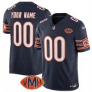 Men's Chicago Bears Active Player Custom Navy 2025 F.U.S.E. With VMH Patch Vapor Jersey