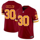 Men's Washington Commanders #30 Austin Ekeler Burgundy 2025 F.U.S.E. Throwback Limited Jersey