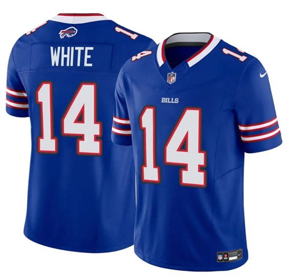 Men's BUF #14 Mike White Blue 2025 F.U.S.E. Vapor Untouchable Limited Stitched Jersey