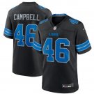 Men's Detroit Lions #46 Jack Campbell Black 2nd Alternate Vapor Limited Football Stitched Jersey
