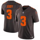 Men's Cleveland Browns #3 Jerry Jeudy Brown 2025 F.U.S.E. 'Alpha Dawg Edition' Vapor Jersey