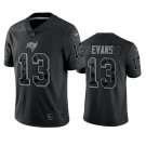 Men's Buccaneers #13 Mike Evans Black Reflective Limited Stitched Jersey