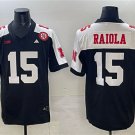 Men's Nebraska Cornhuskers #15 Dylan Raiola Black Alternate 2024 F.U.S.E. With Patch Vapor Jersey