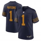 Men's Green Bay Packers #1 Micah Parsons Navy The 1923 Classic Football Jersey