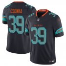 Men's Miami Dolphins #39 Larry Csonka Black 2025 F.U.S.E. “Rivalries” Vapor Jersey
