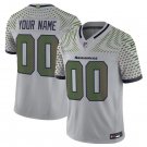 Men's Seattle Seahawks Active Player Custom Gray 2025 F.U.S.E. “Rivalries” Vapor Jersey