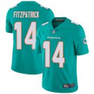 Men's Miami Dolphins #14 Ryan Fitzpatrick Aqua Green Vapor Jersey